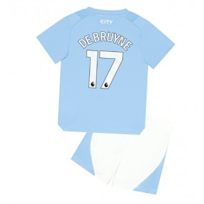 Manchester City Kevin De Bruyne #17 Domaci Dres za Dječji 2023-24 Kratak Rukavima (+ kratke hlače)